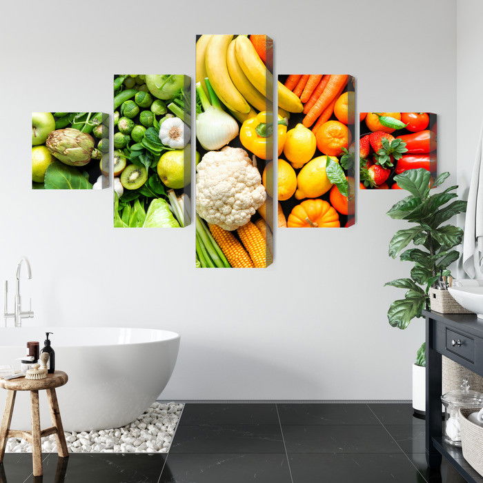 Ljuddämpande tavla - Fruits and vegetables