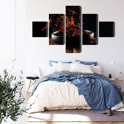 Ljuddämpande tavla - Cayenne pepper in flight