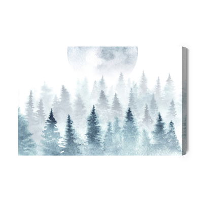 Ljuddämpande tavla - The moon over the misty