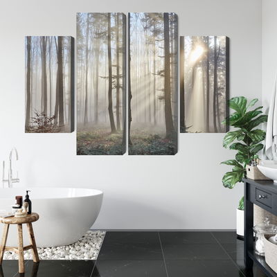 Ljuddämpande tavla - Sunrise in the woods