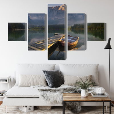 Ljuddämpande tavla - Wooden bridge over