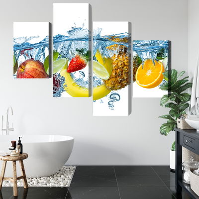 Ljuddämpande tavla - Fresh fruit in the water