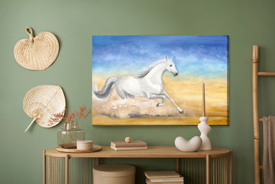 Ljuddämpande tavla - A horse galloping