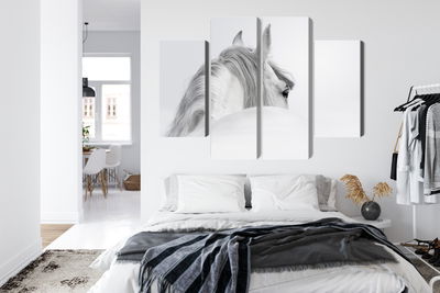 Ljuddämpande tavla - Andalusian horse in the fog