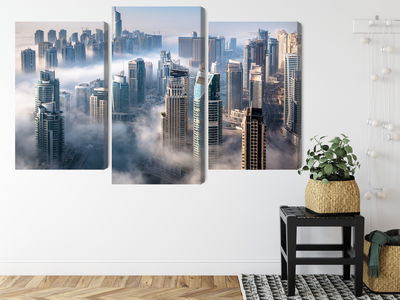 Ljuddämpande tavla - Dubai city panorama