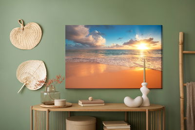Ljuddämpande tavla - Sunset on the beach