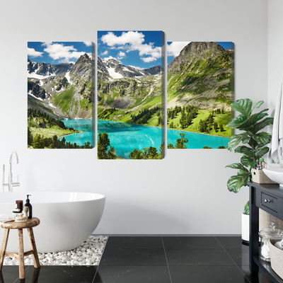 Ljuddämpande tavla - Crystalline lake