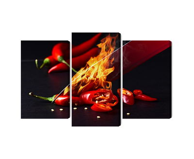 Ljuddämpande tavla - Burning knife