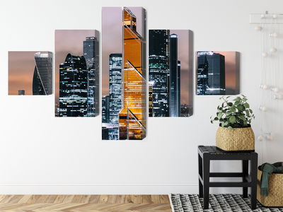 Ljuddämpande tavla - Panorama of moscow city