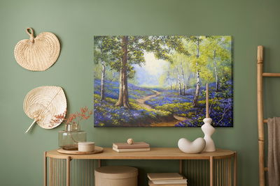 Ljuddämpande tavla - Path in the spring forest