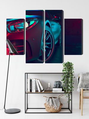 Ljuddämpande tavla - Front of a 3d sports car