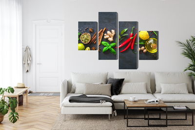 Ljuddämpande tavla - Fresh aromatic spices