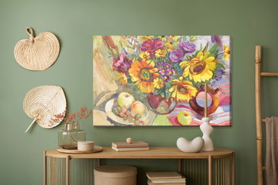 Ljuddämpande tavla - A floral composition as