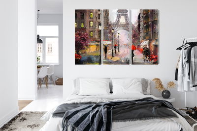 Ljuddämpande tavla - View of the street of Paris