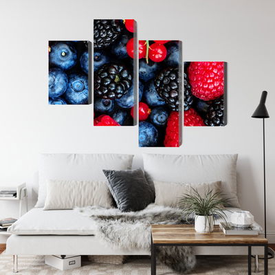 Ljuddämpande tavla - Forest fruits on a macro