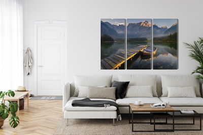 Ljuddämpande tavla - Wooden bridge over