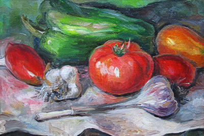 Ljuddämpande tavla - Painted still life