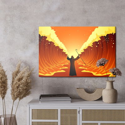 Ljuddämpande tavla - The miracle at the red sea