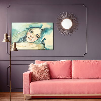 Ljuddämpande tavla - A woman in melancholy