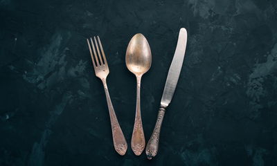 Ljuddämpande tavla - Old cutlery