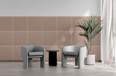 Firkantet lydabsorber - fløjl