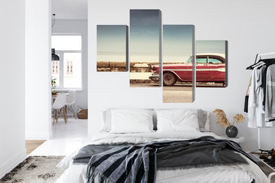 Ljuddämpande tavla - Old american retro car