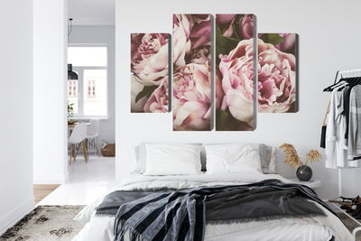 Ljuddämpande tavla - Delicate vintage peony