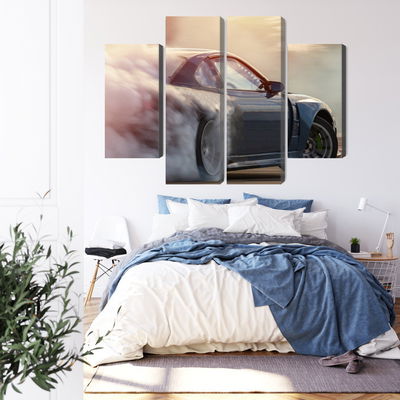 Ljuddämpande tavla - Sports car in a cloud