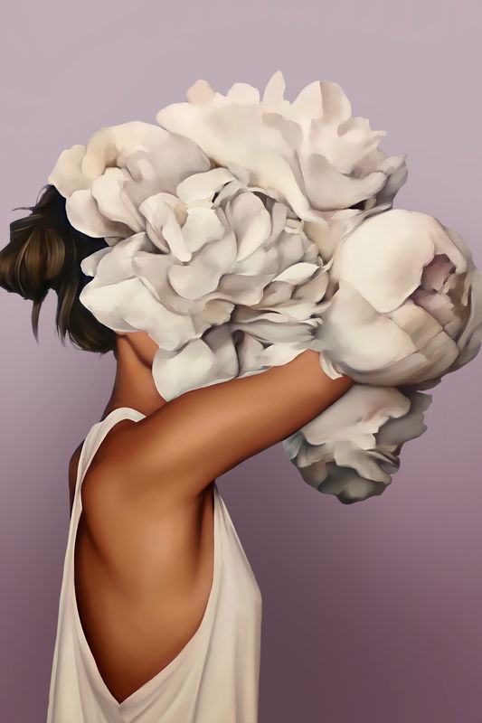 Ljuddämpande tavla - Artistic portrait of a woman