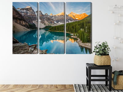 Ljuddämpande tavla - Canadian Moraine Lake 3d
