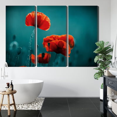 Ljuddämpande tavla - Macro poppies