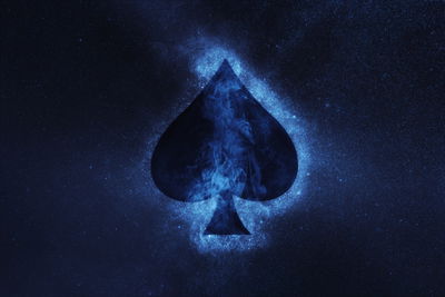 Ljuddämpande tavla - Abstract symbol of spades