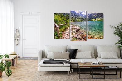 Ljuddämpande tavla - 3d view of the lake