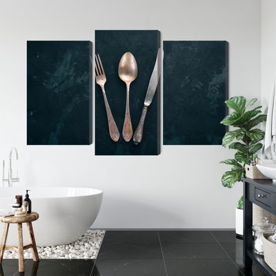 Ljuddämpande tavla - Old cutlery