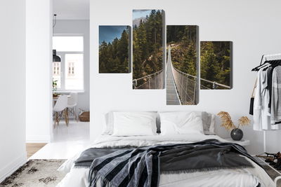 Ljuddämpande tavla - Suspension bridge in a 3d