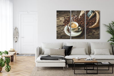 Ljuddämpande tavla - A cup of hot coffee
