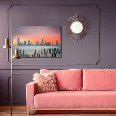 Ljuddämpande tavla - Hudson river, Usa