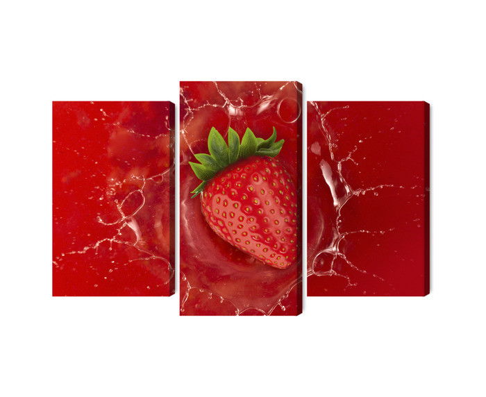 Ljuddämpande tavla - Juicy strawberry