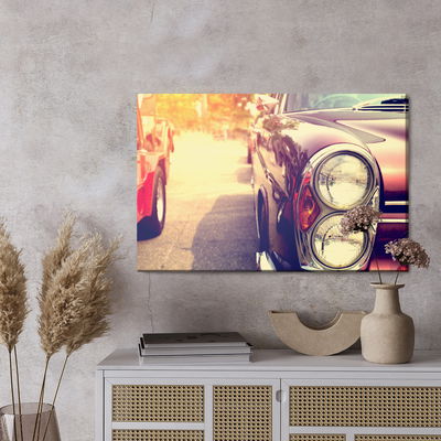 Ljuddämpande tavla - American retro car