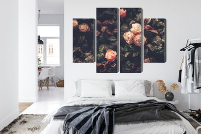 Ljuddämpande tavla - Pastel roses in vintage style