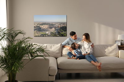 Ljuddämpande tavla - Aerial view of the Colosseum