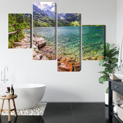 Ljuddämpande tavla - 3d view of the lake