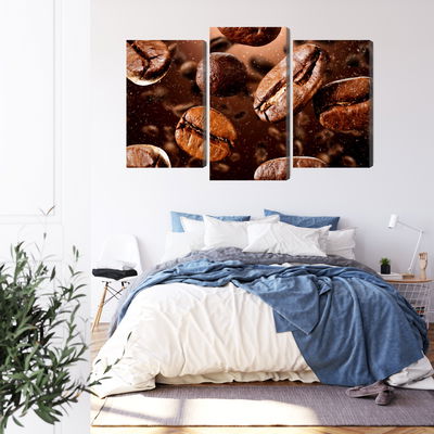 Ljuddämpande tavla - Brown coffee beans