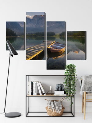 Ljuddämpande tavla - Wooden bridge over