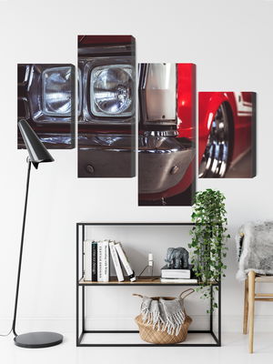 Ljuddämpande tavla - Headlight on an old car