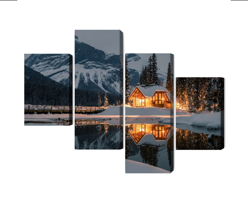 Ljuddämpande tavla - Emerald lake in Canada