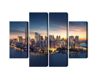 Ljuddämpande tavla - New York city panorama