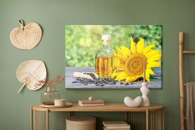 Ljuddämpande tavla - Sunflower with cores and oil