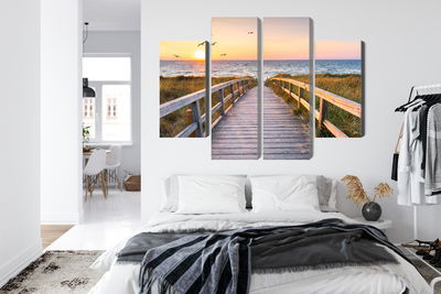 Ljuddämpande tavla - North sea pier 3d