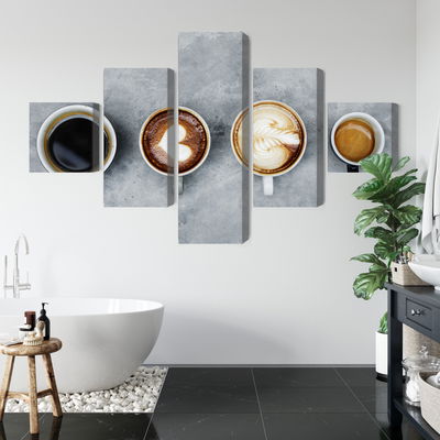Ljuddämpande tavla - Cups with coffee